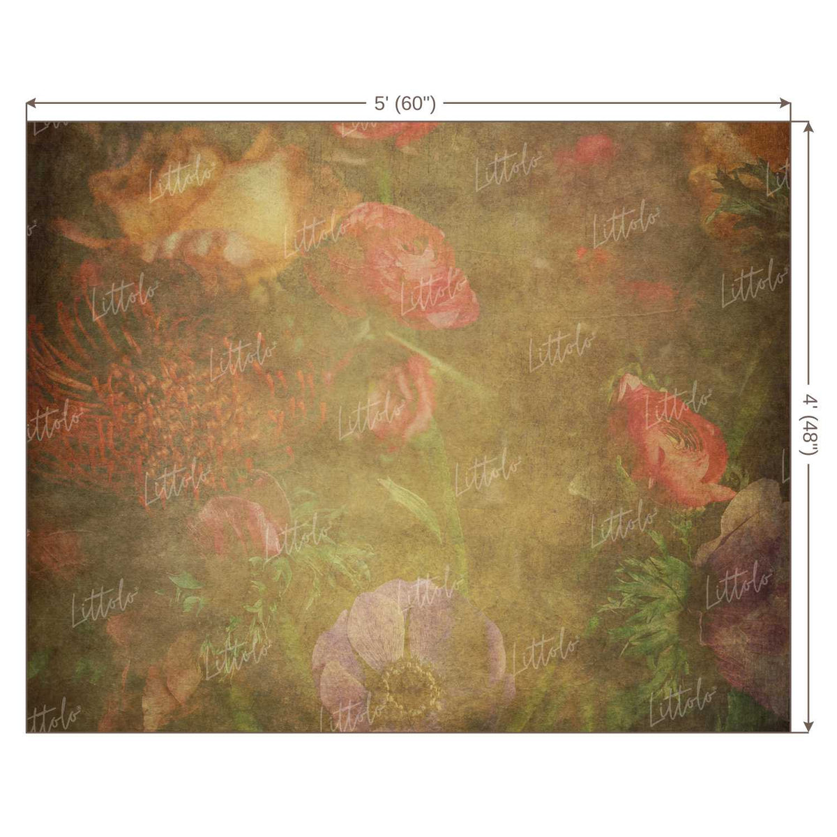 LB0044 Floral and Fine Arts Backdrop