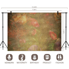 LB0044 Floral and Fine Arts Backdrop