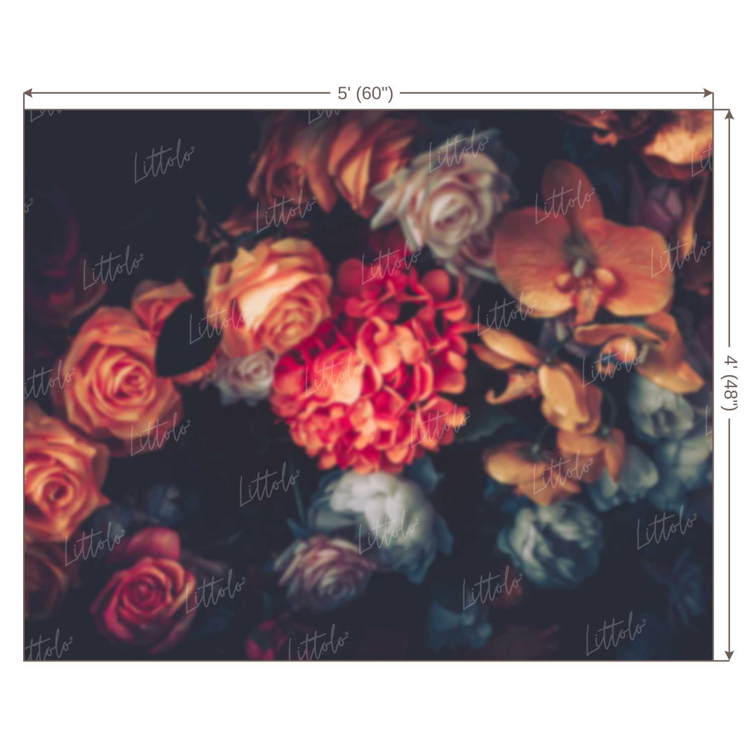 LB0045 Floral and Fine Arts Backdrop