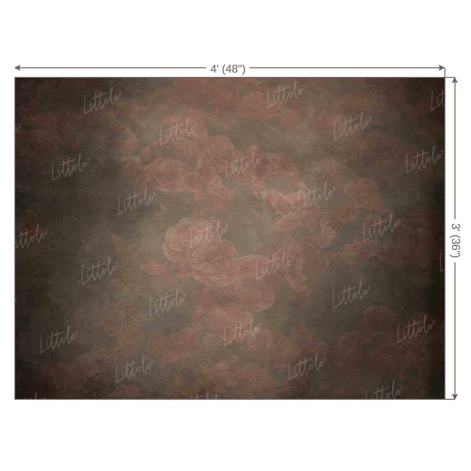 LB0046 Floral and Fine Arts Backdrop