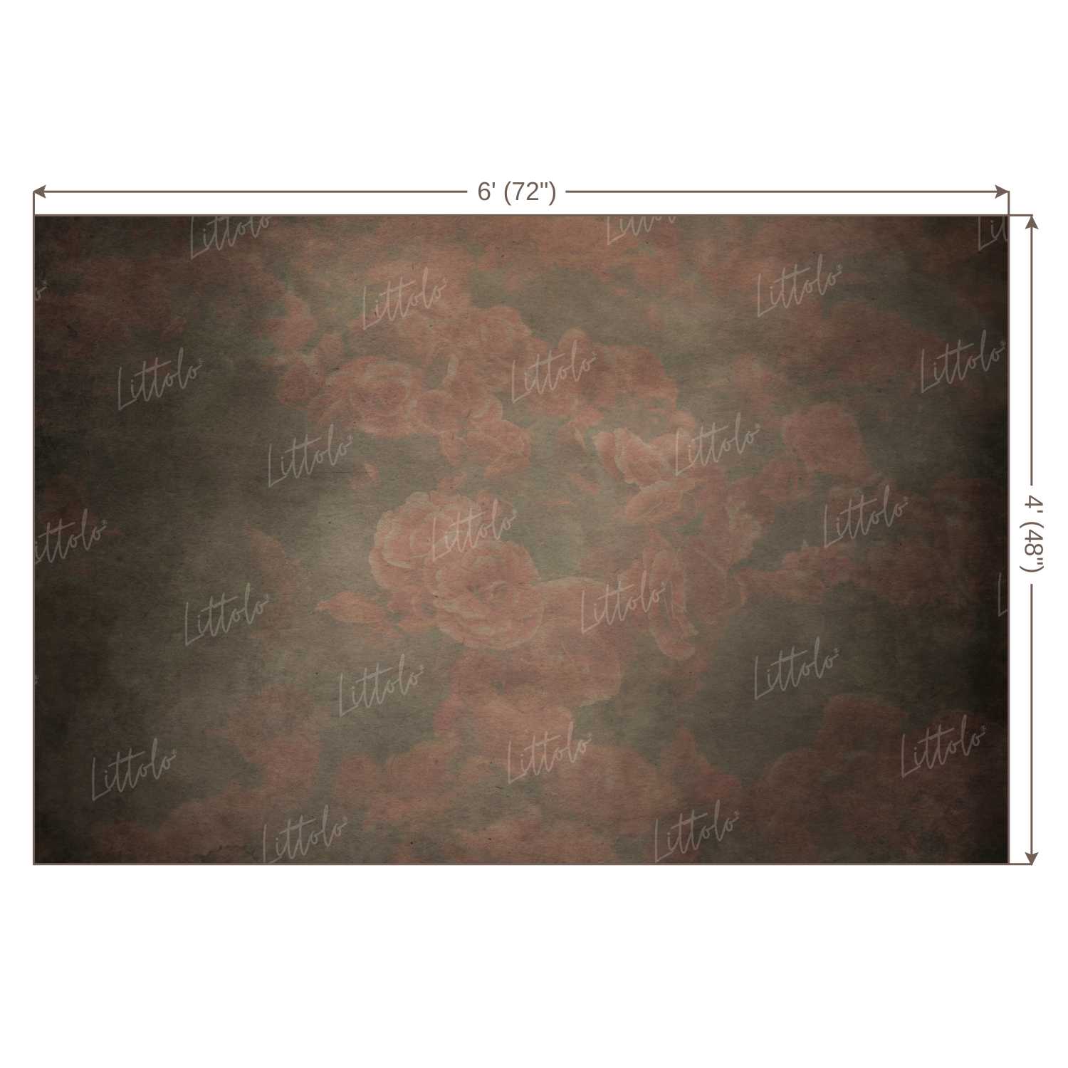 LB0046 Floral and Fine Arts Backdrop