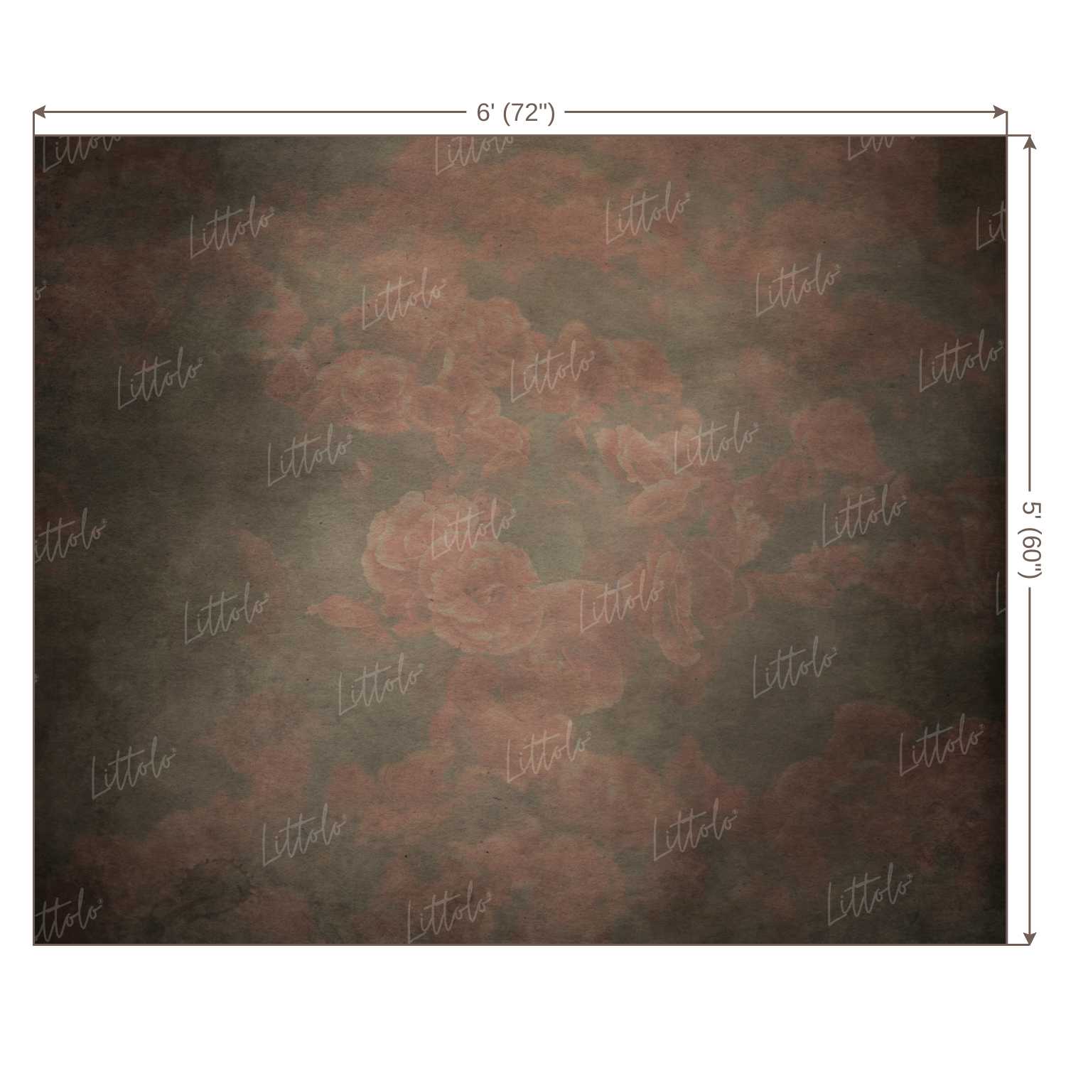 LB0046 Floral and Fine Arts Backdrop