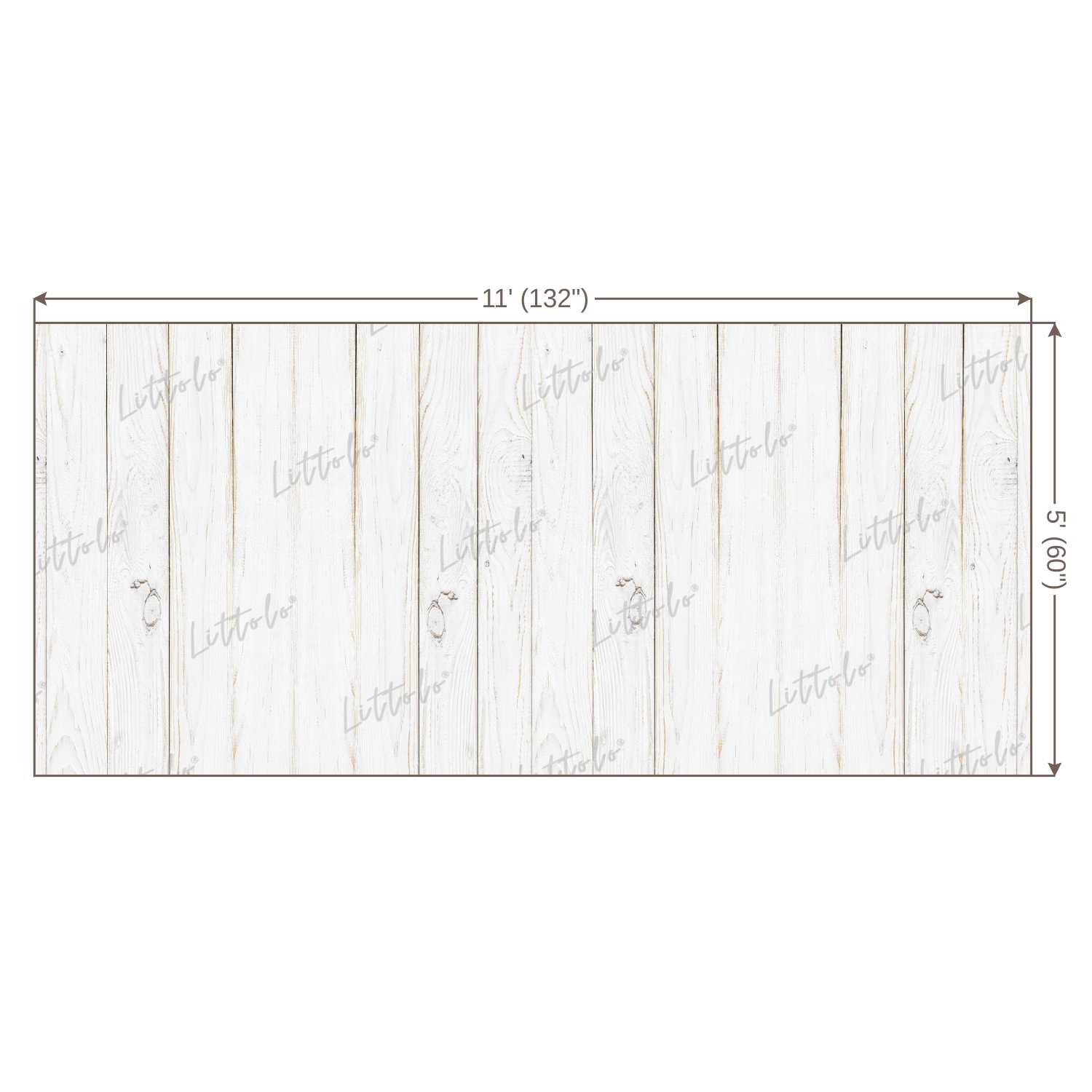 LB0049 White Planks Backdrop