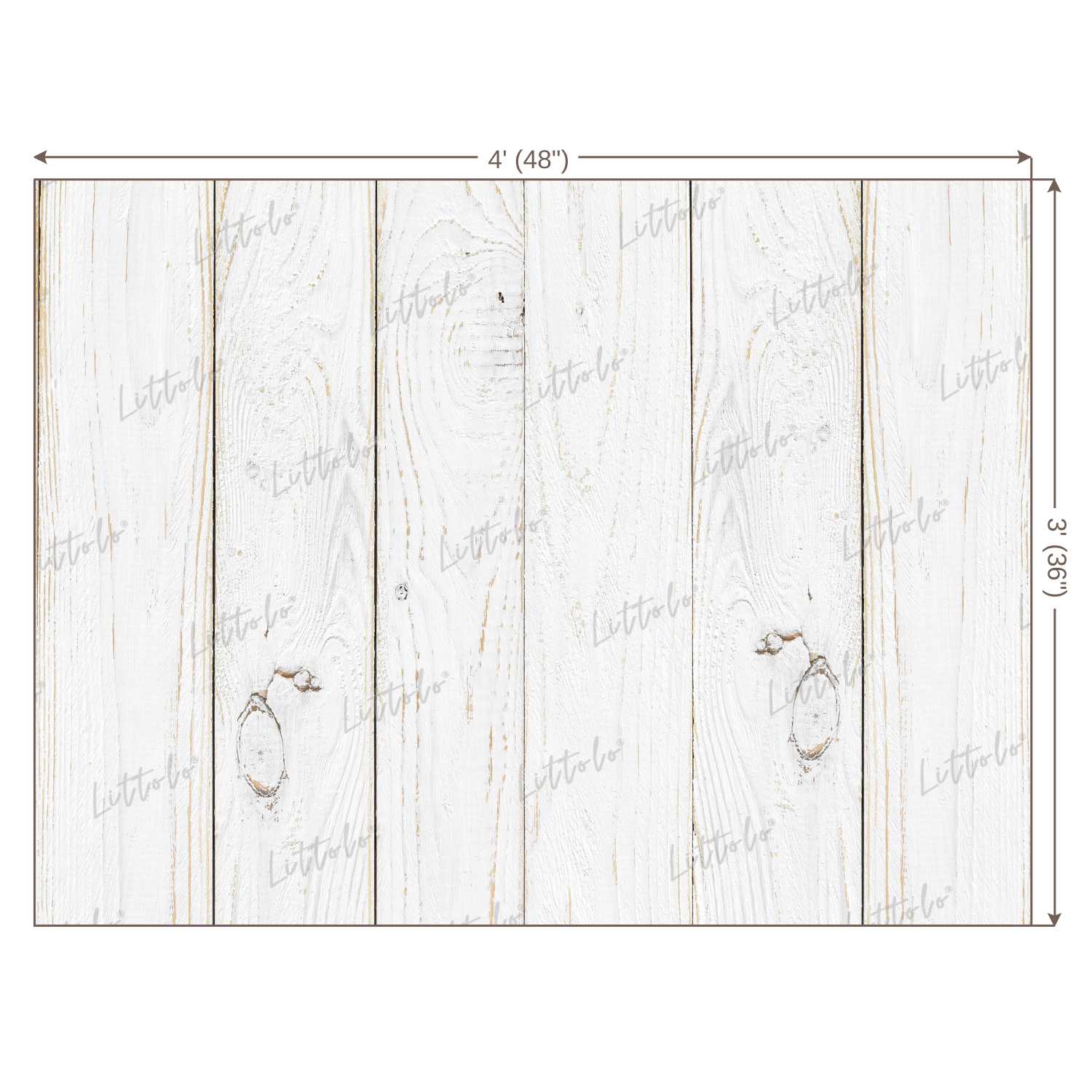 LB0049 White Planks Backdrop