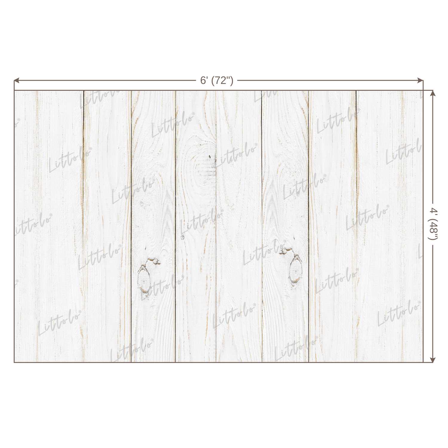 LB0049 White Planks Backdrop