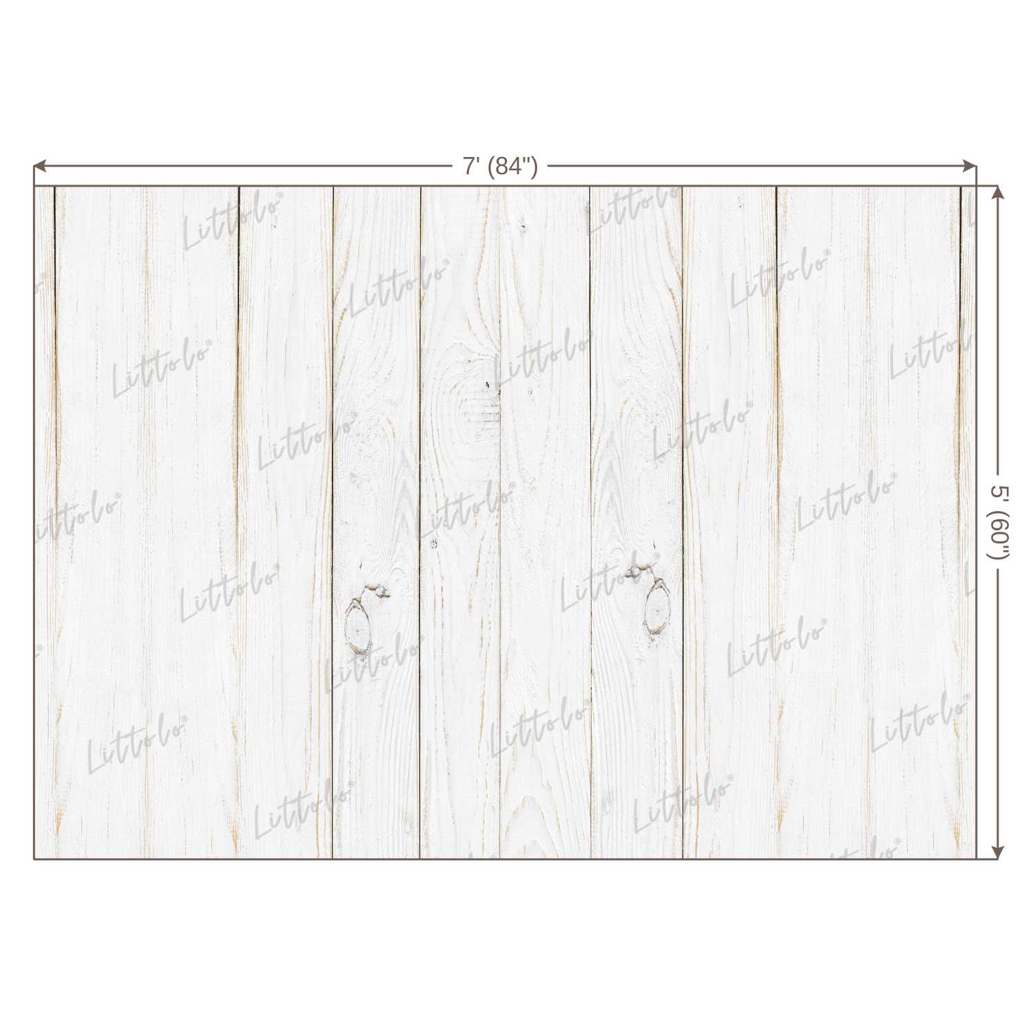 LB0049 White Planks Backdrop