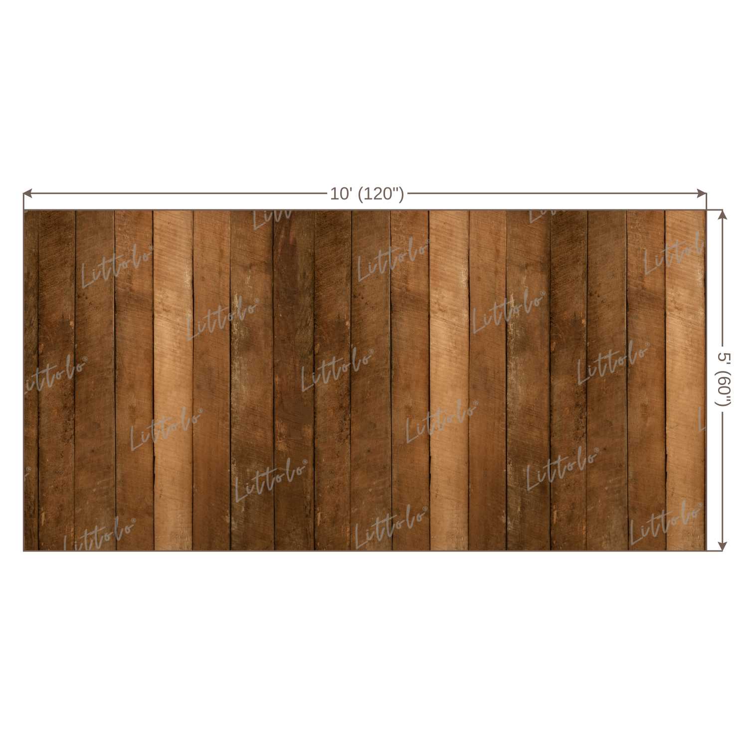 LB0065 Natural Wood Planks Backdrop