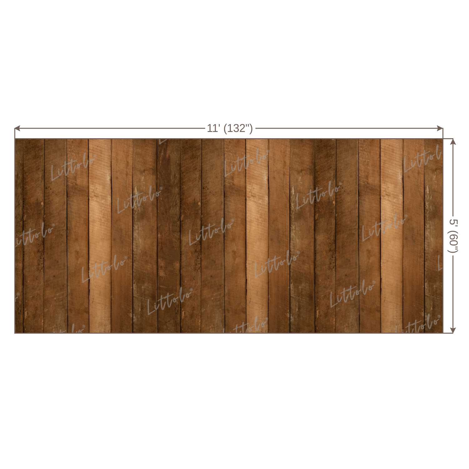 LB0065 Natural Wood Planks Backdrop