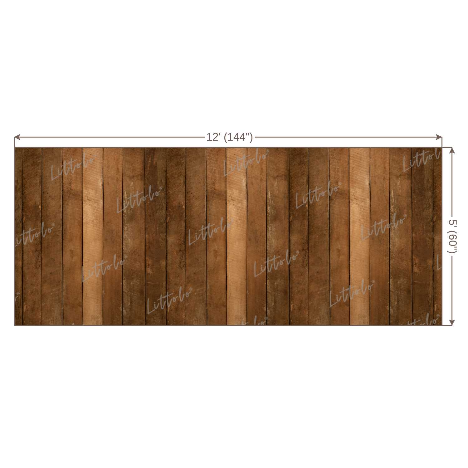 LB0065 Natural Wood Planks Backdrop