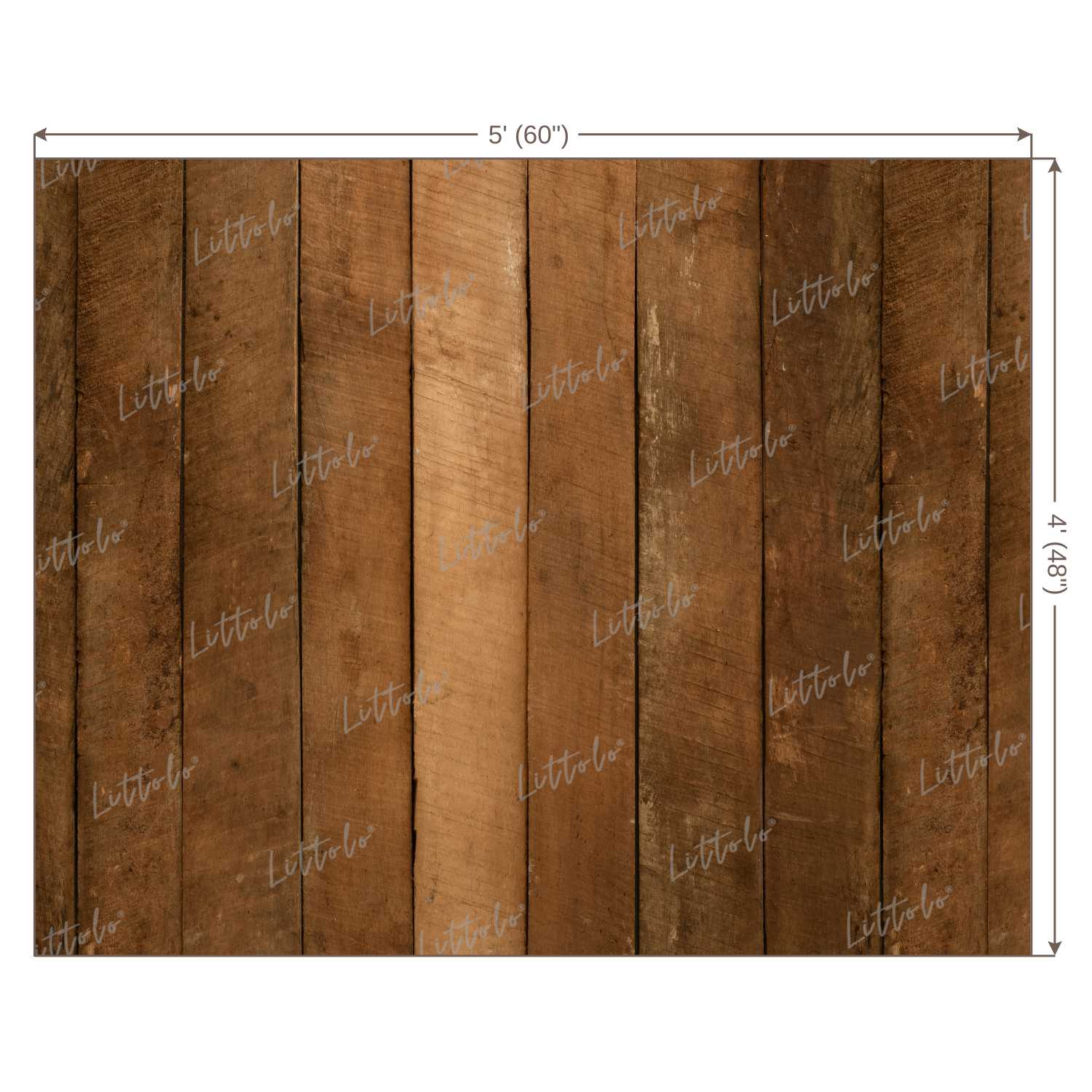 LB0065 Natural Wood Planks Backdrop