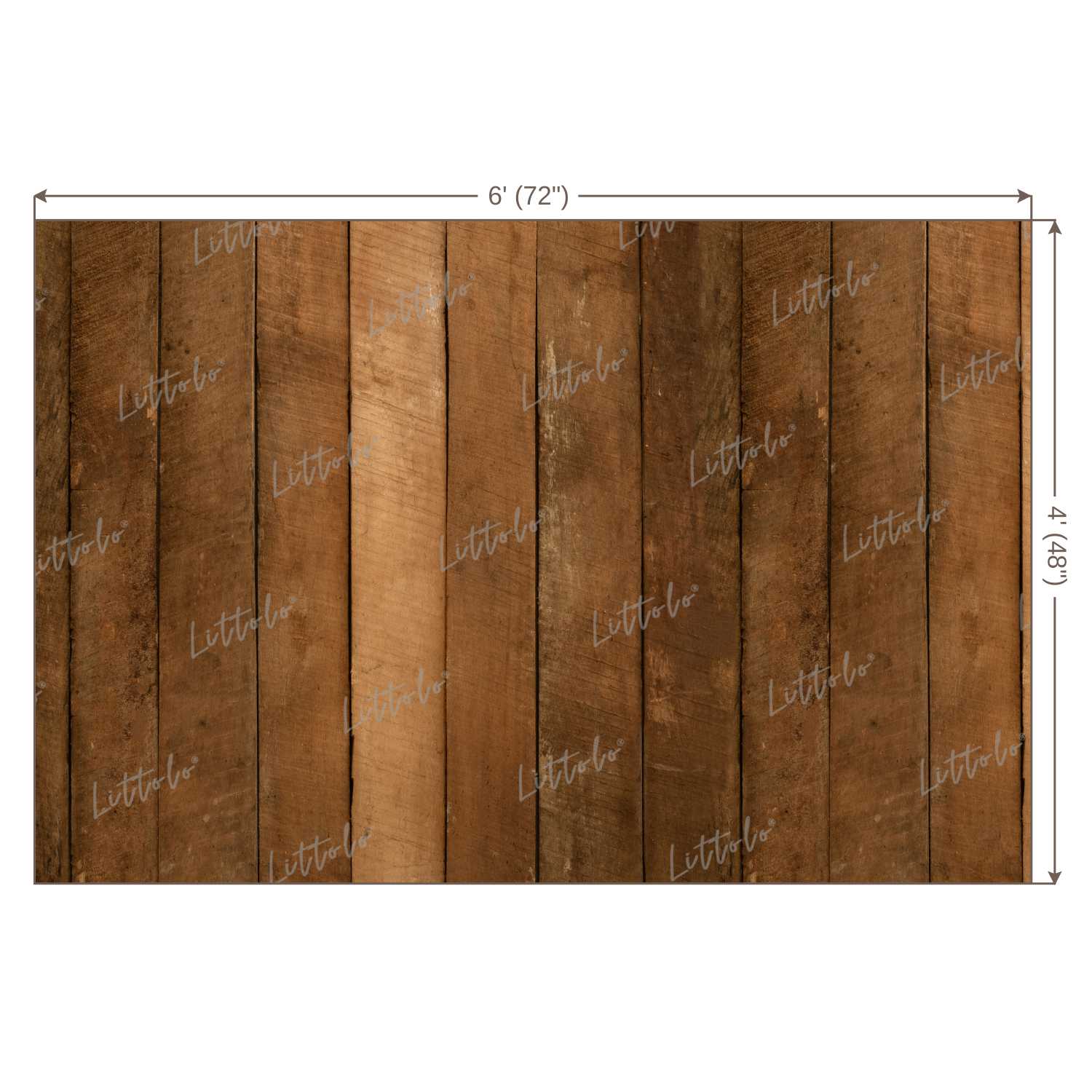 LB0065 Natural Wood Planks Backdrop