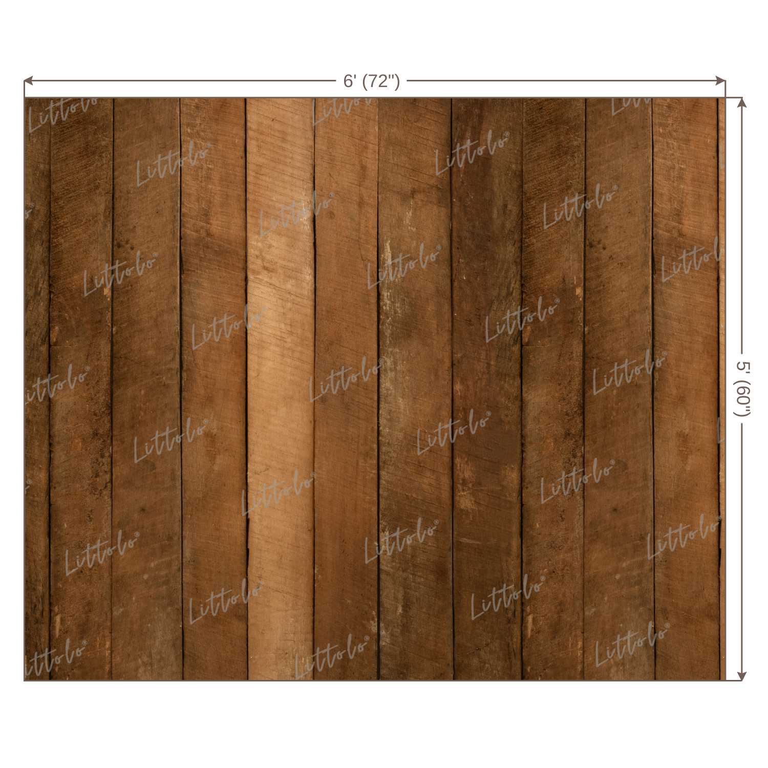 LB0065 Natural Wood Planks Backdrop