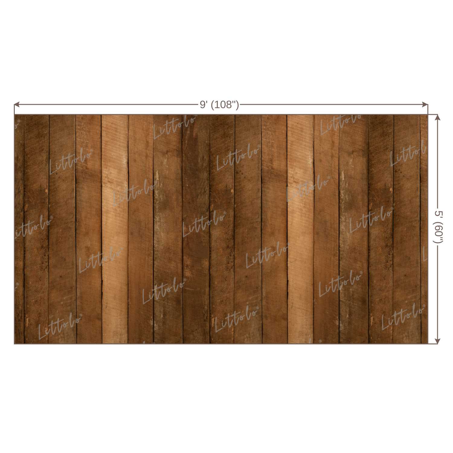 LB0065 Natural Wood Planks Backdrop