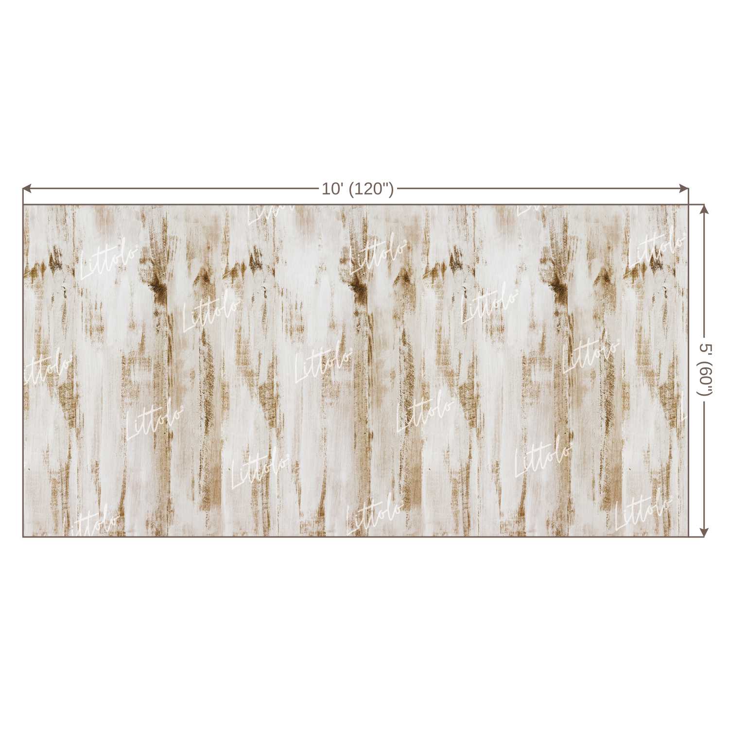 LB0067 White Planks Backdrop