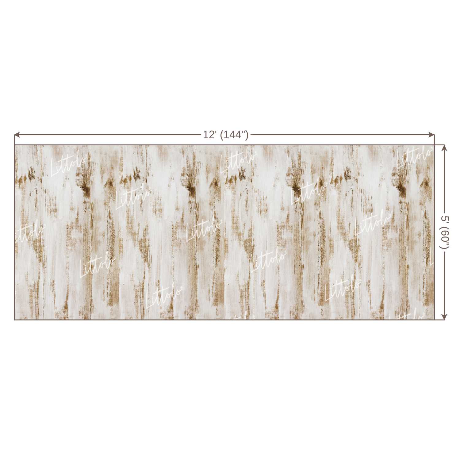 LB0067 White Planks Backdrop