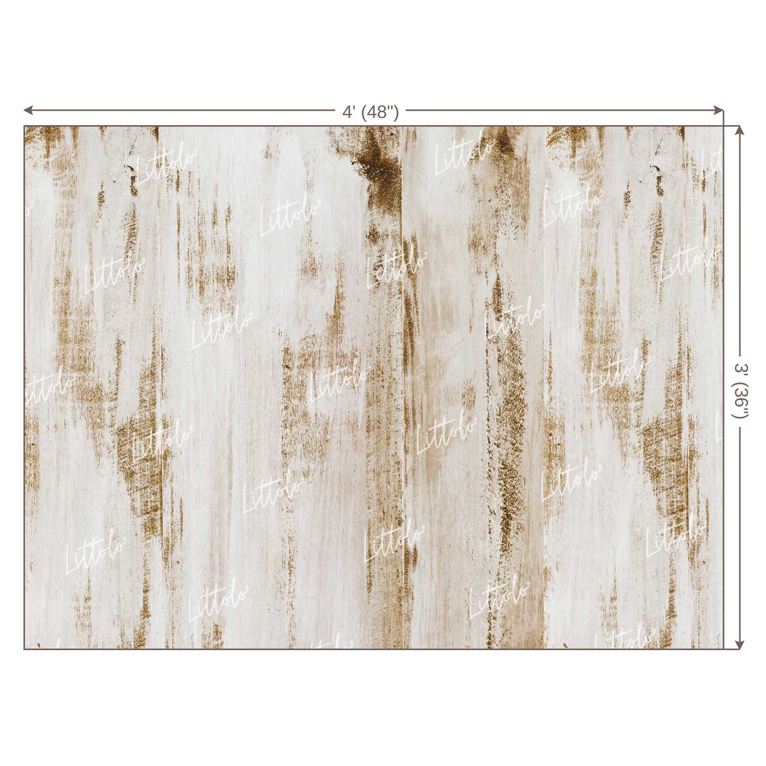 LB0067 White Planks Backdrop