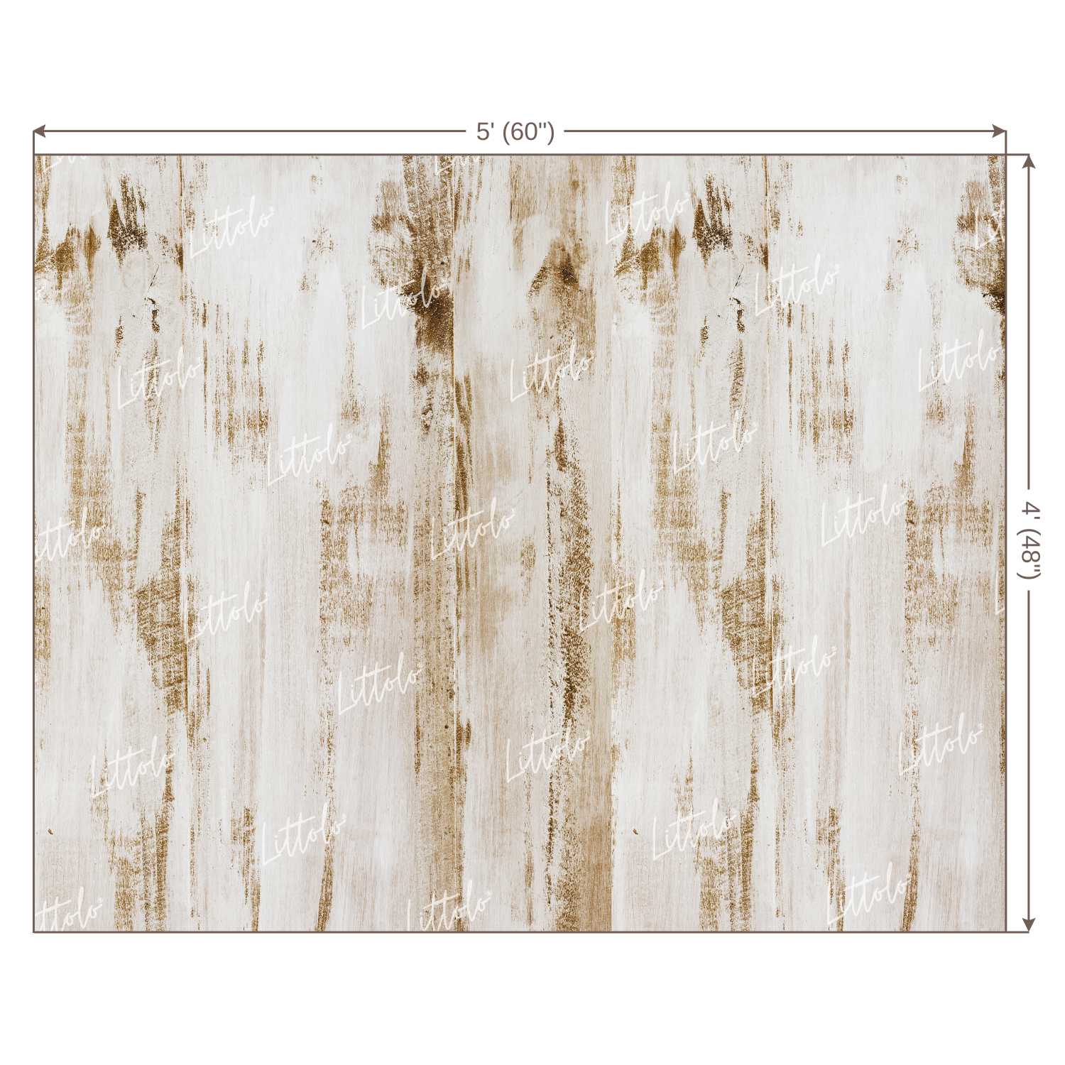 LB0067 White Planks Backdrop