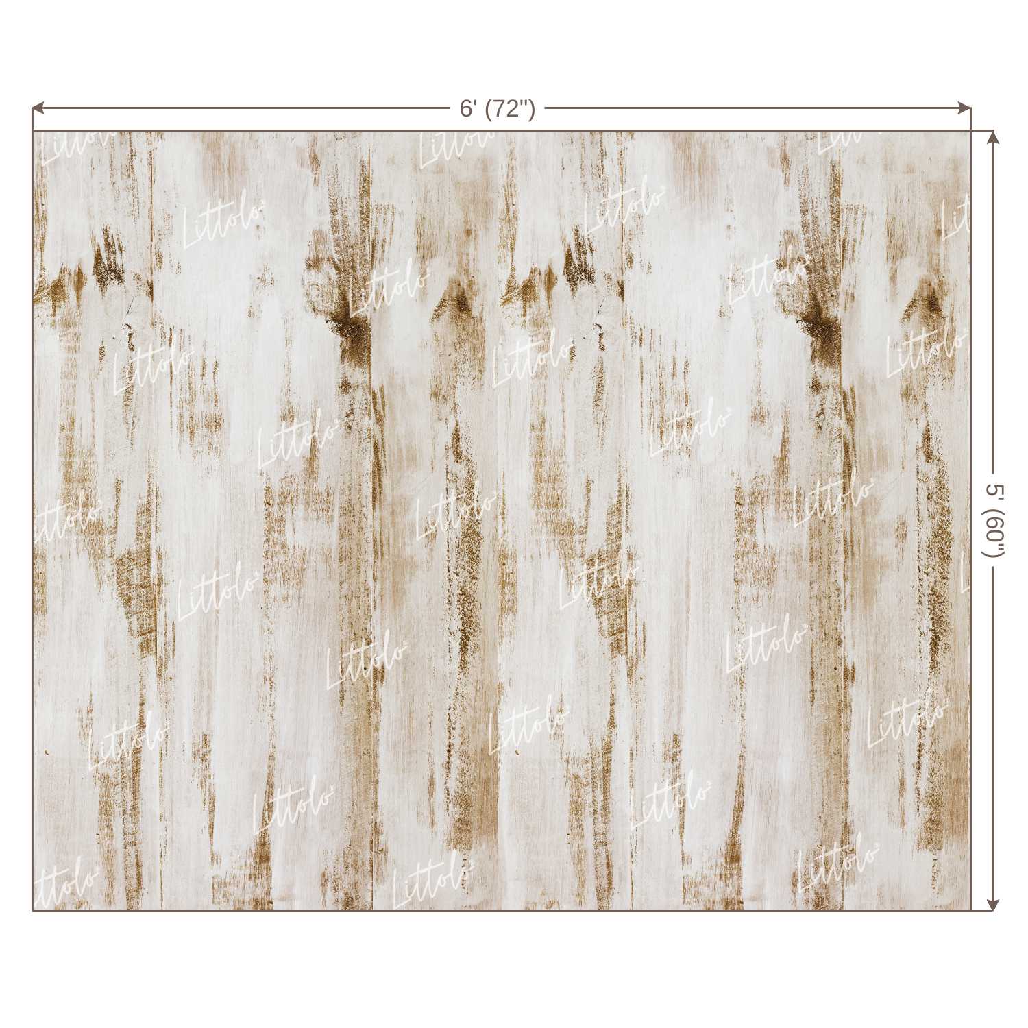 LB0067 White Planks Backdrop