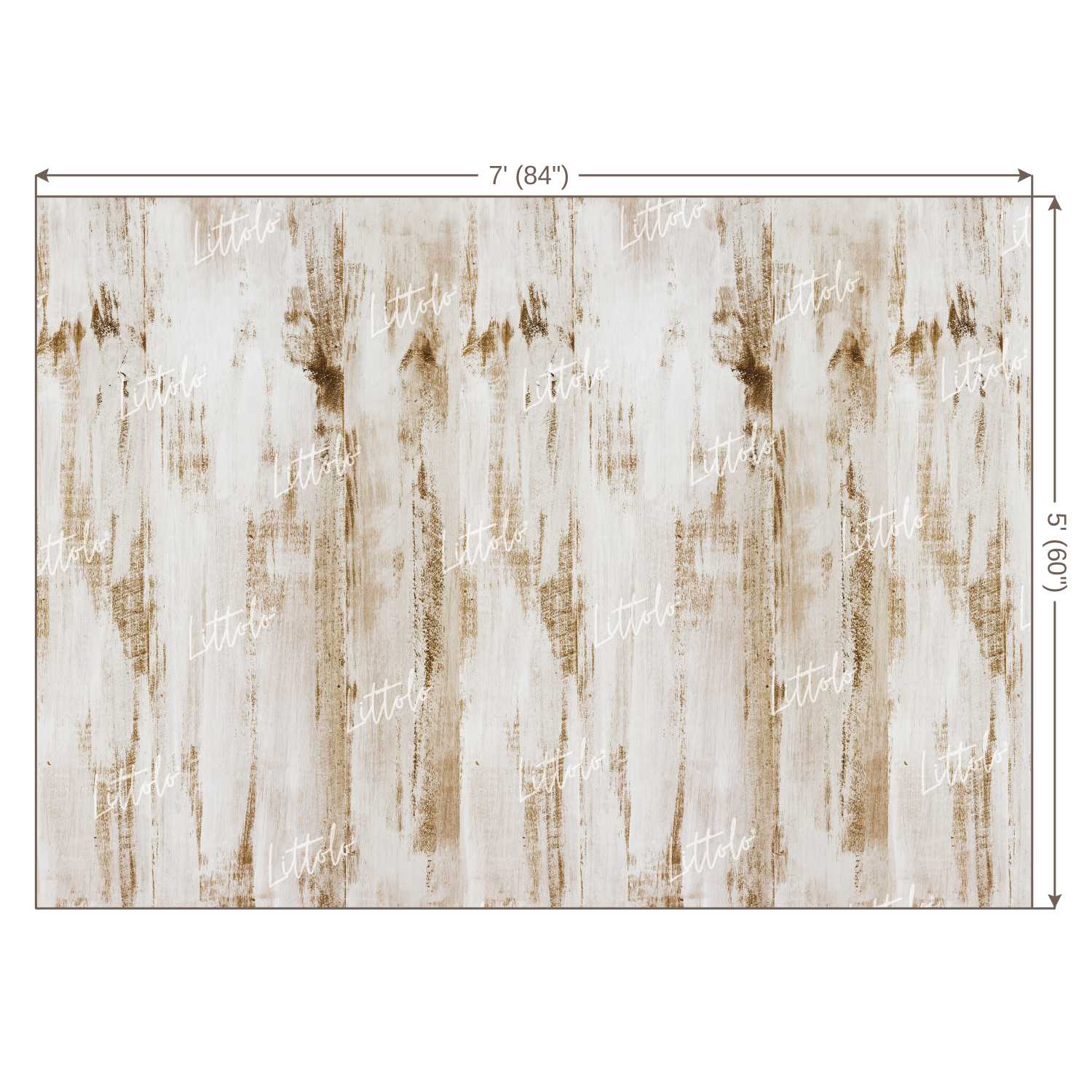 LB0067 White Planks Backdrop