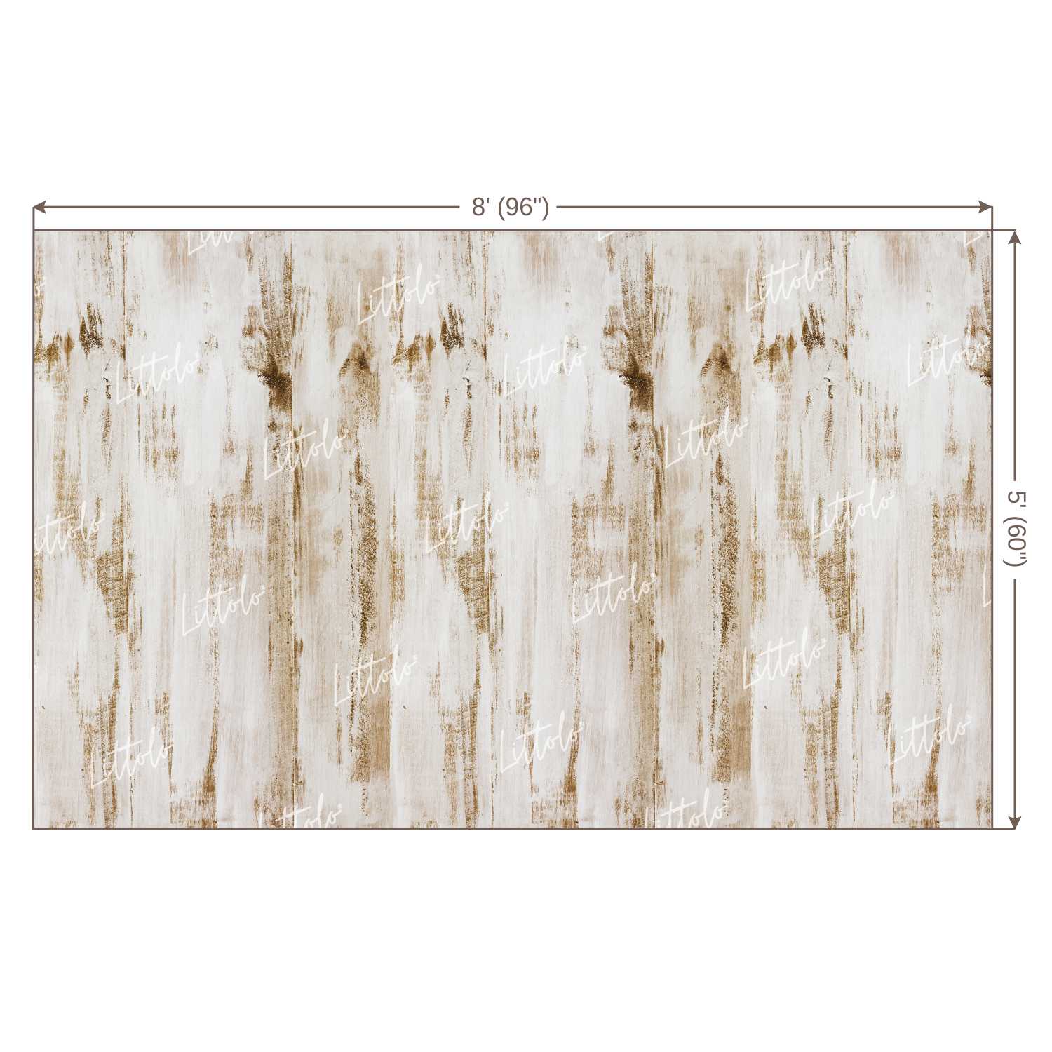 LB0067 White Planks Backdrop