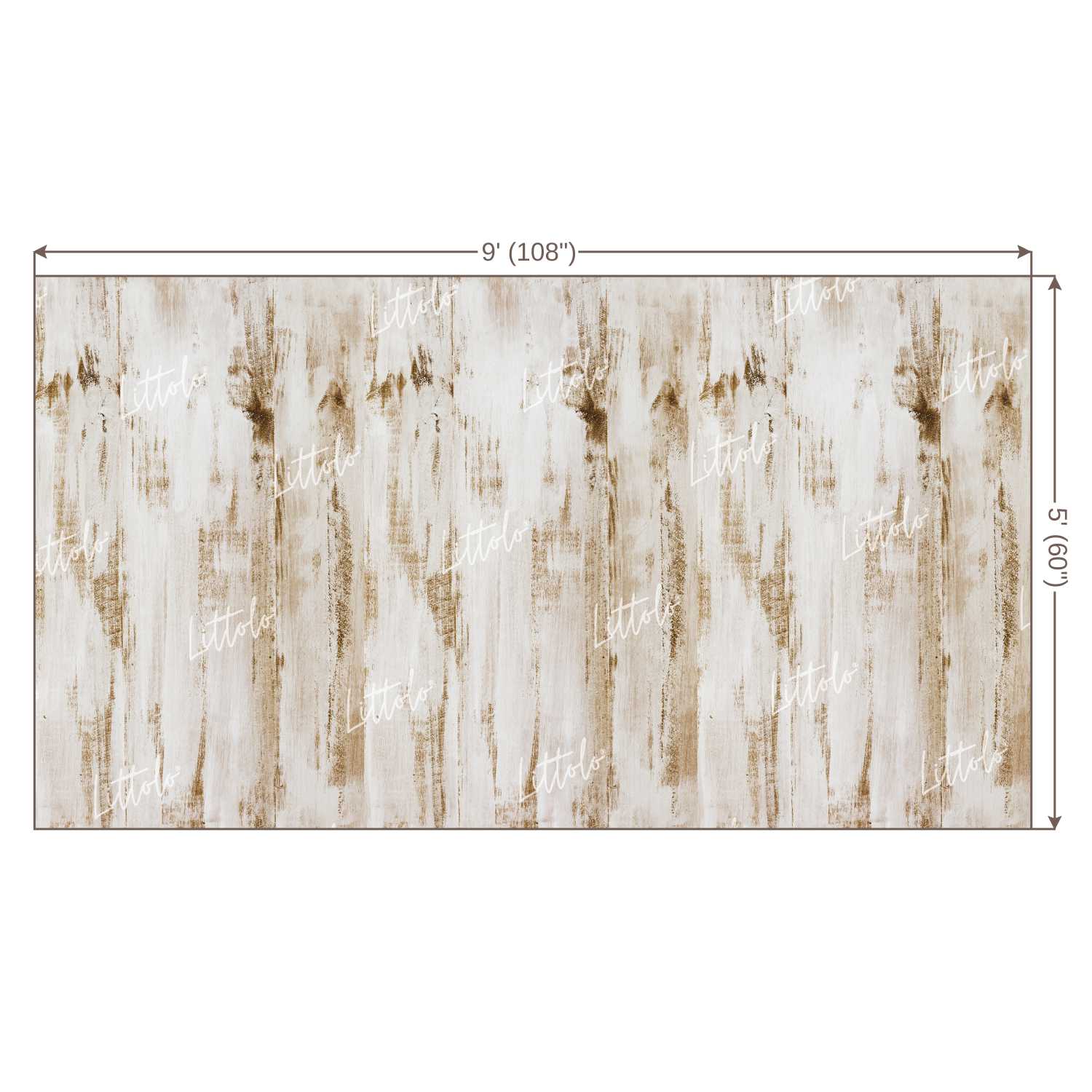 LB0067 White Planks Backdrop