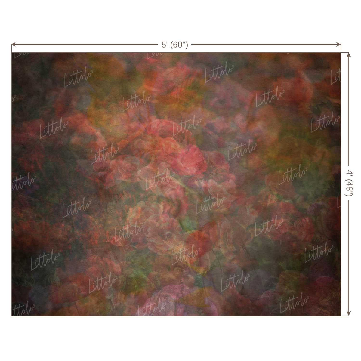 LB0070 Floral and Fine Arts Backdrop