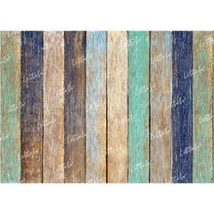 LB0080 Colourful Planks Backdrop