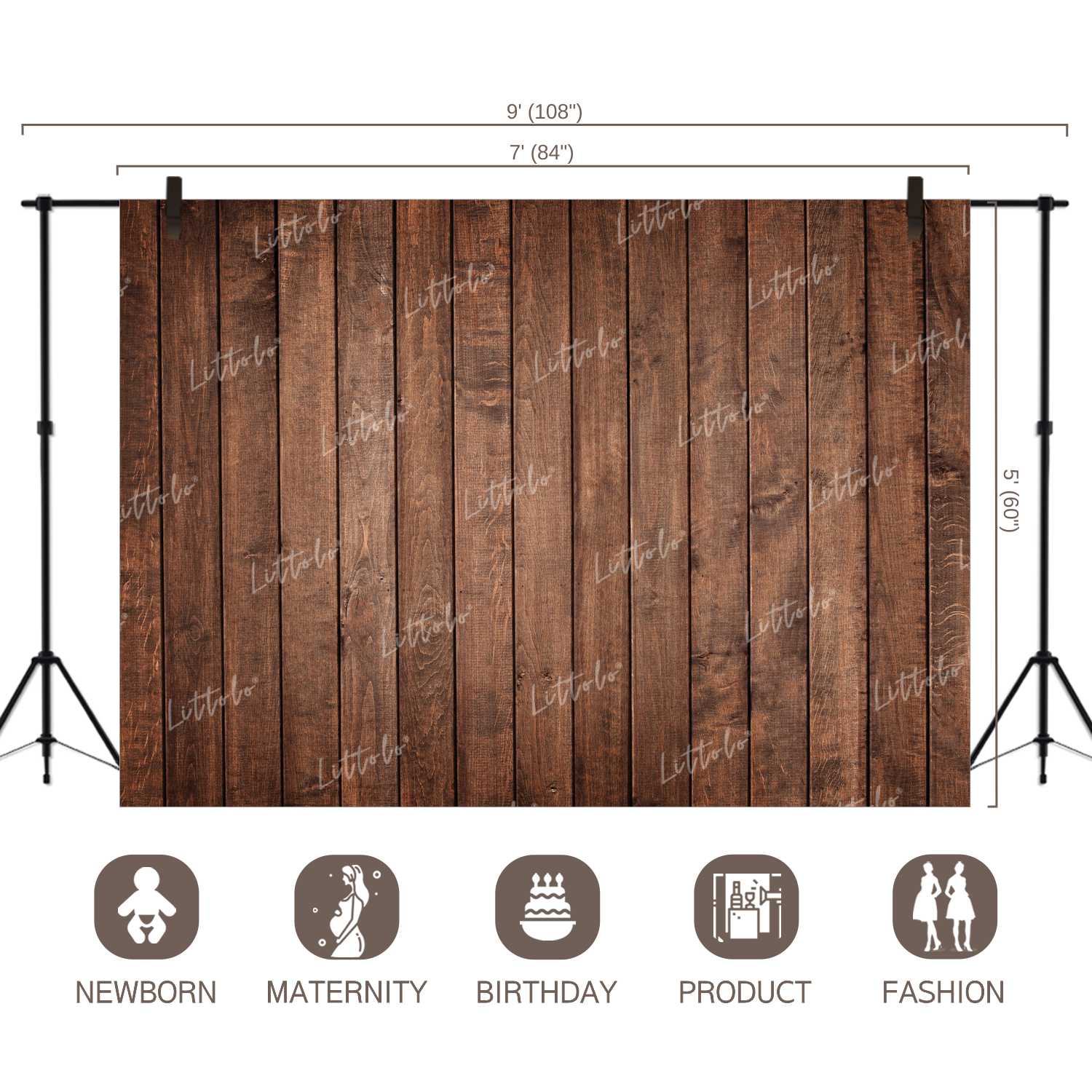 LB0082 Planks Backdrop