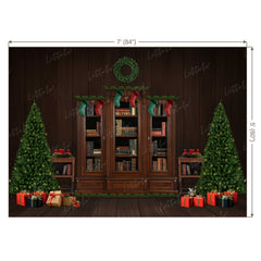 LB0097 Christmas Living Room Theme Backdrop