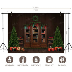 LB0097 Christmas Living Room Theme Backdrop