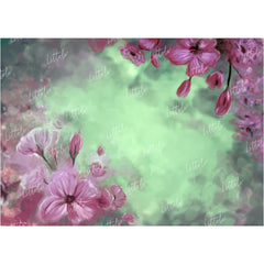 LB0098 Floral and Fine Arts Backdrop