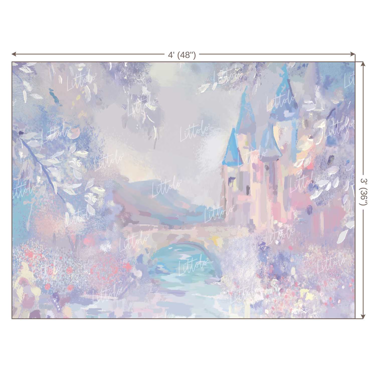 LB0102 Dreamland Castle Theme Backdrop