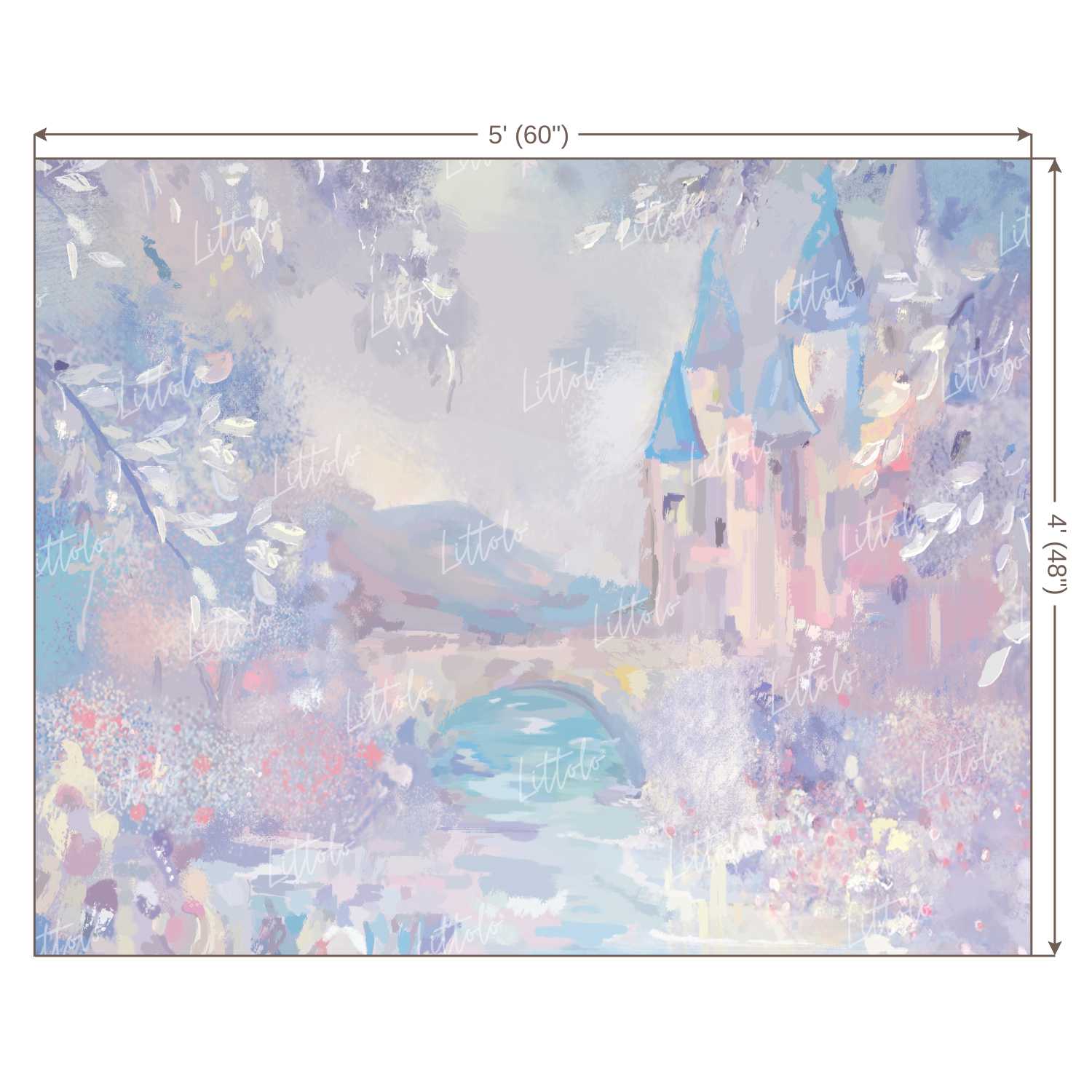 LB0102 Dreamland Castle Theme Backdrop