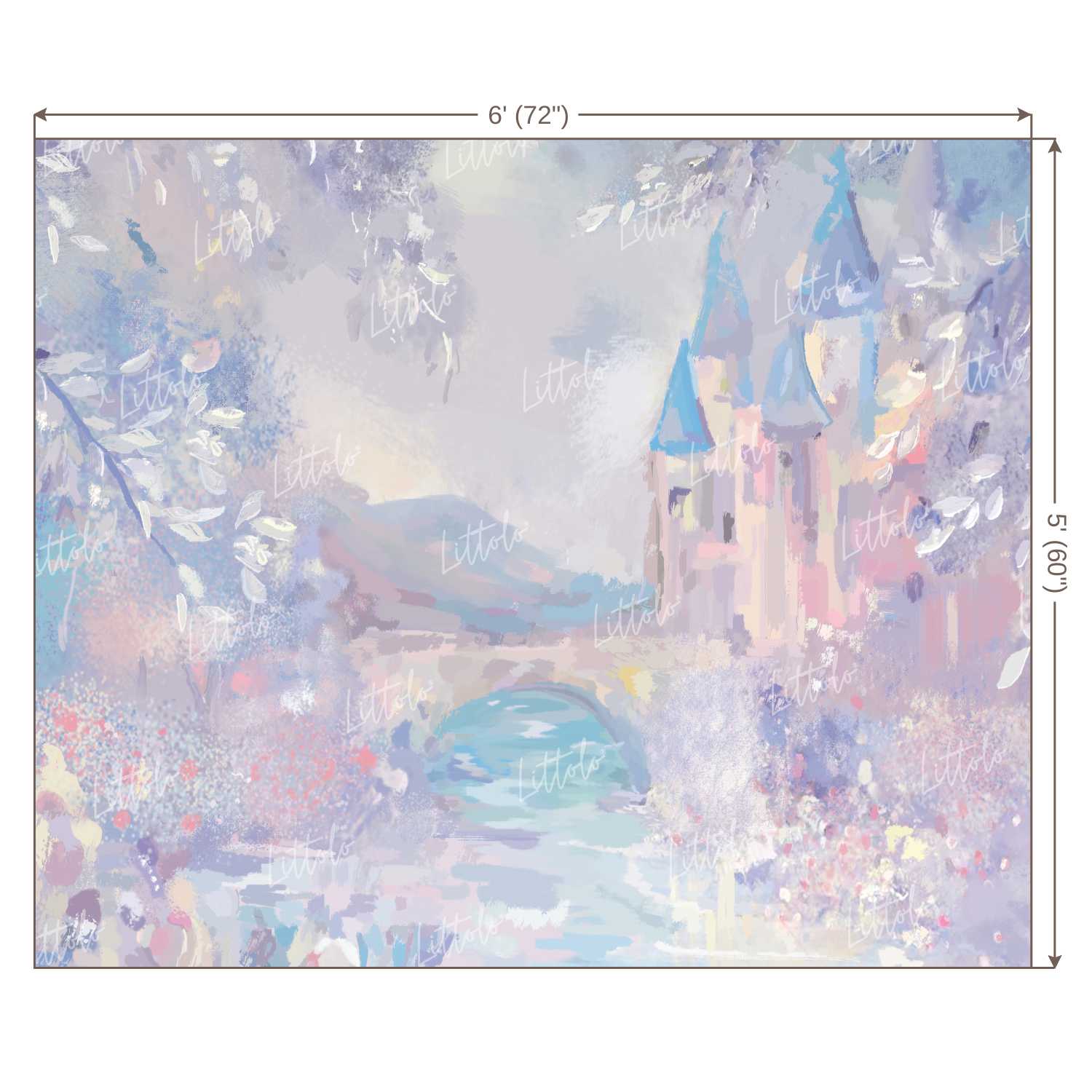 LB0102 Dreamland Castle Theme Backdrop