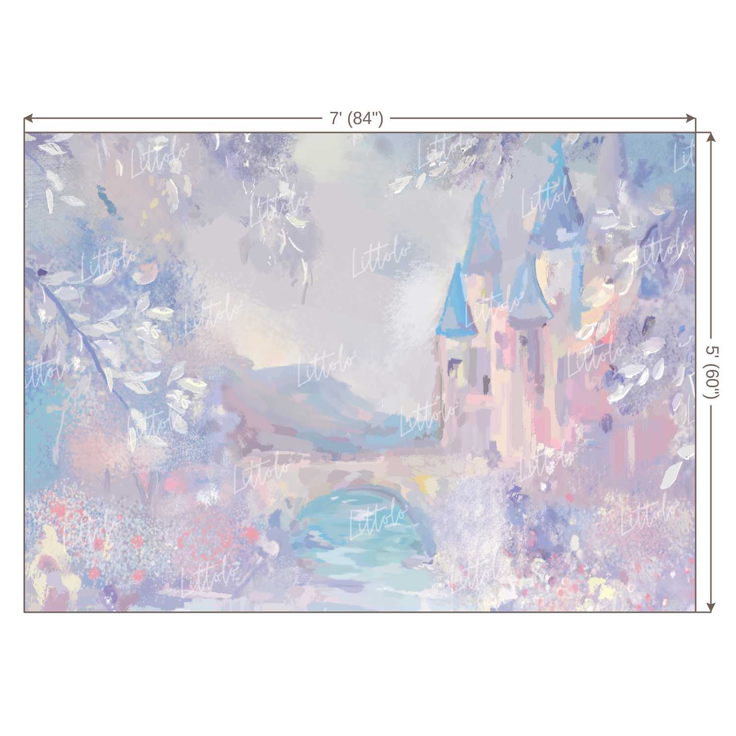 LB0102 Dreamland Castle Theme Backdrop