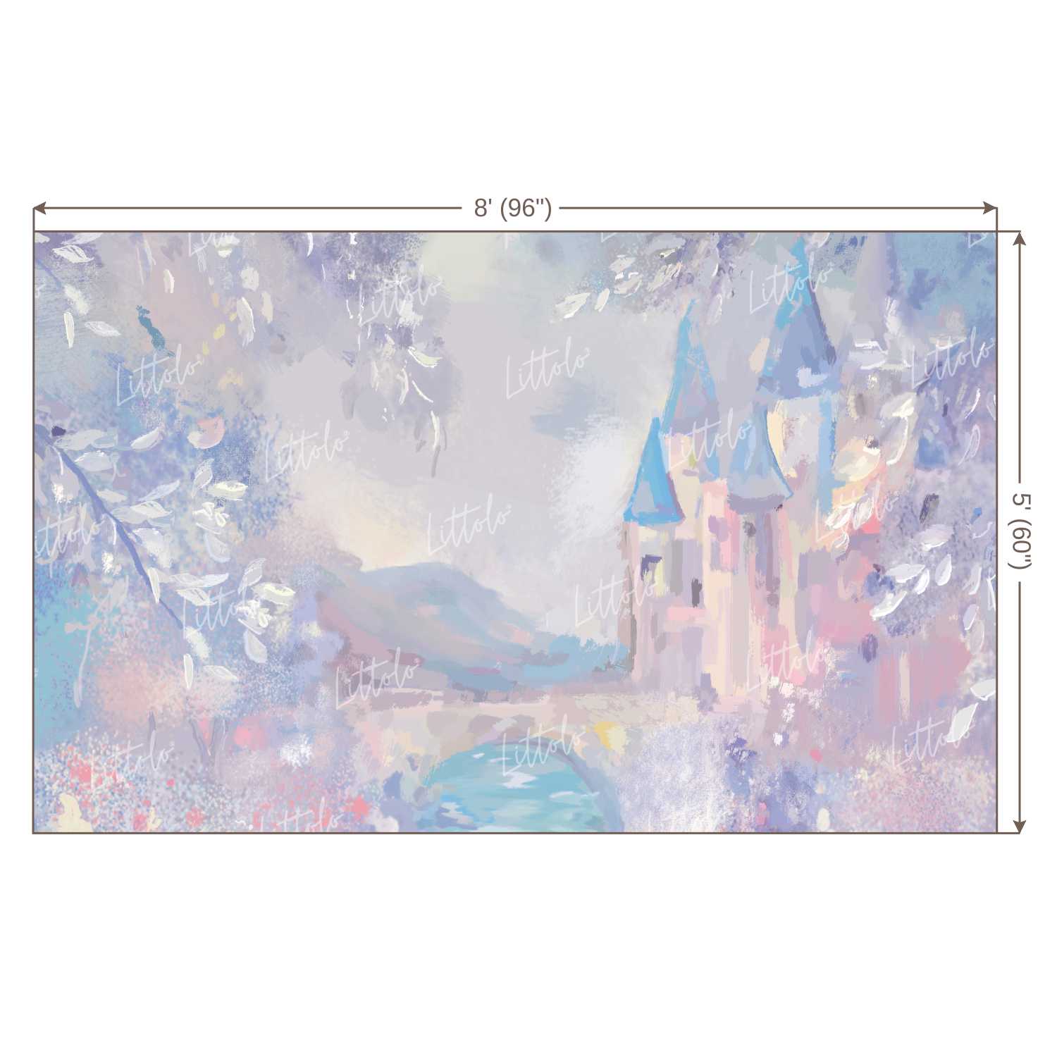 LB0102 Dreamland Castle Theme Backdrop