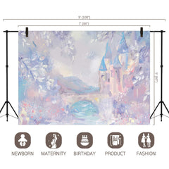 LB0102 Dreamland Castle Theme Backdrop