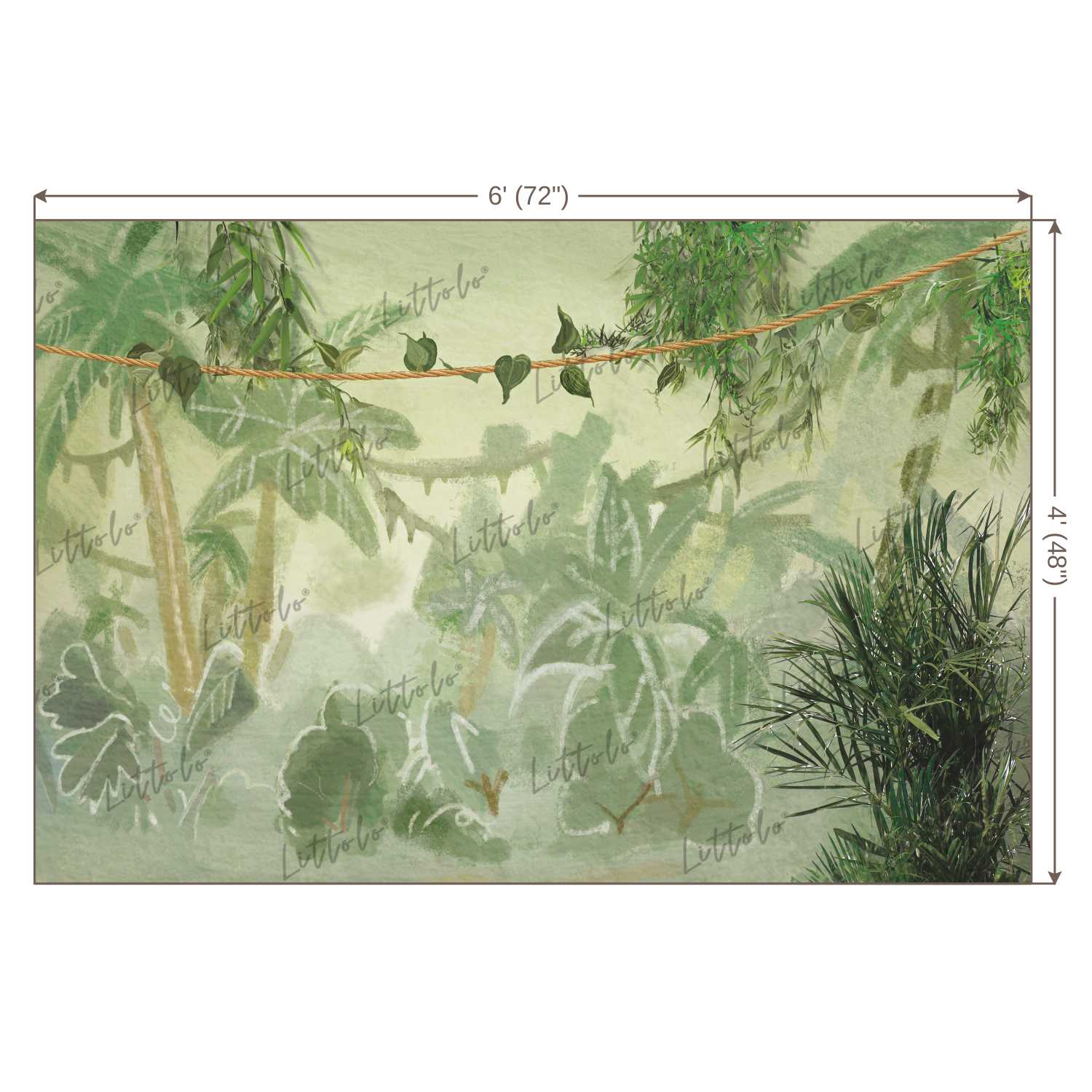 LB0103 Jungle Theme Backdrop