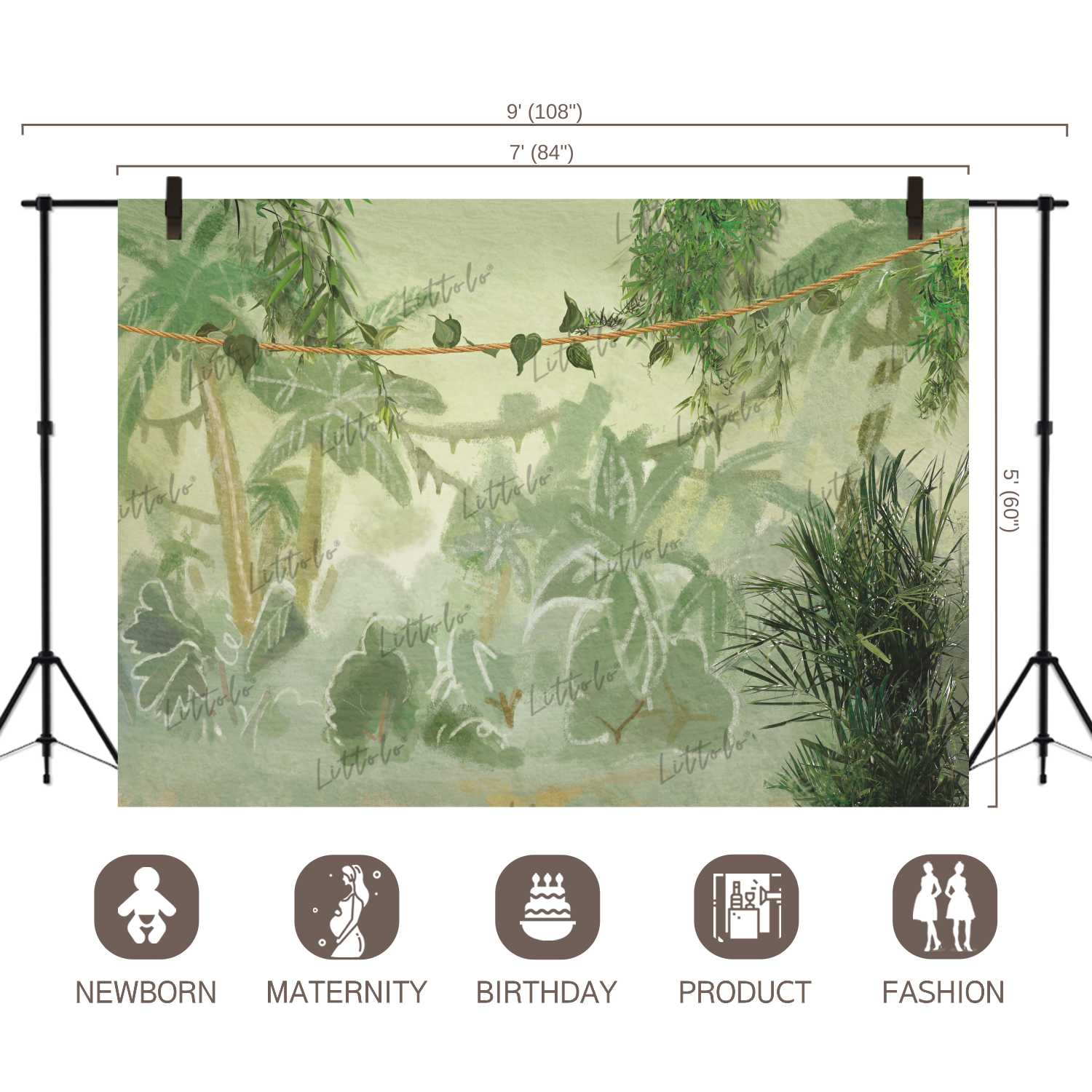 LB0103 Jungle Theme Backdrop