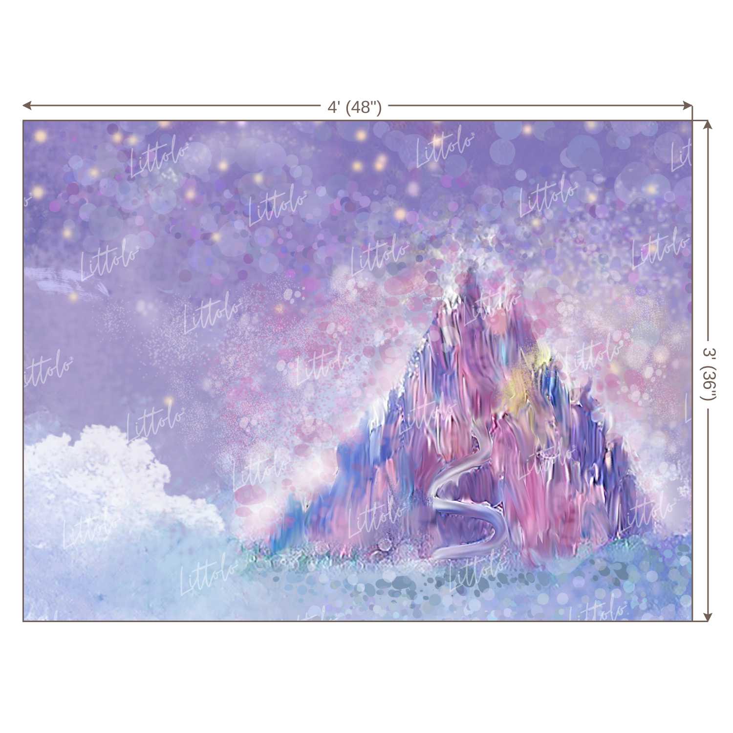 LB0106 Magical Land Castle Theme Backdrop