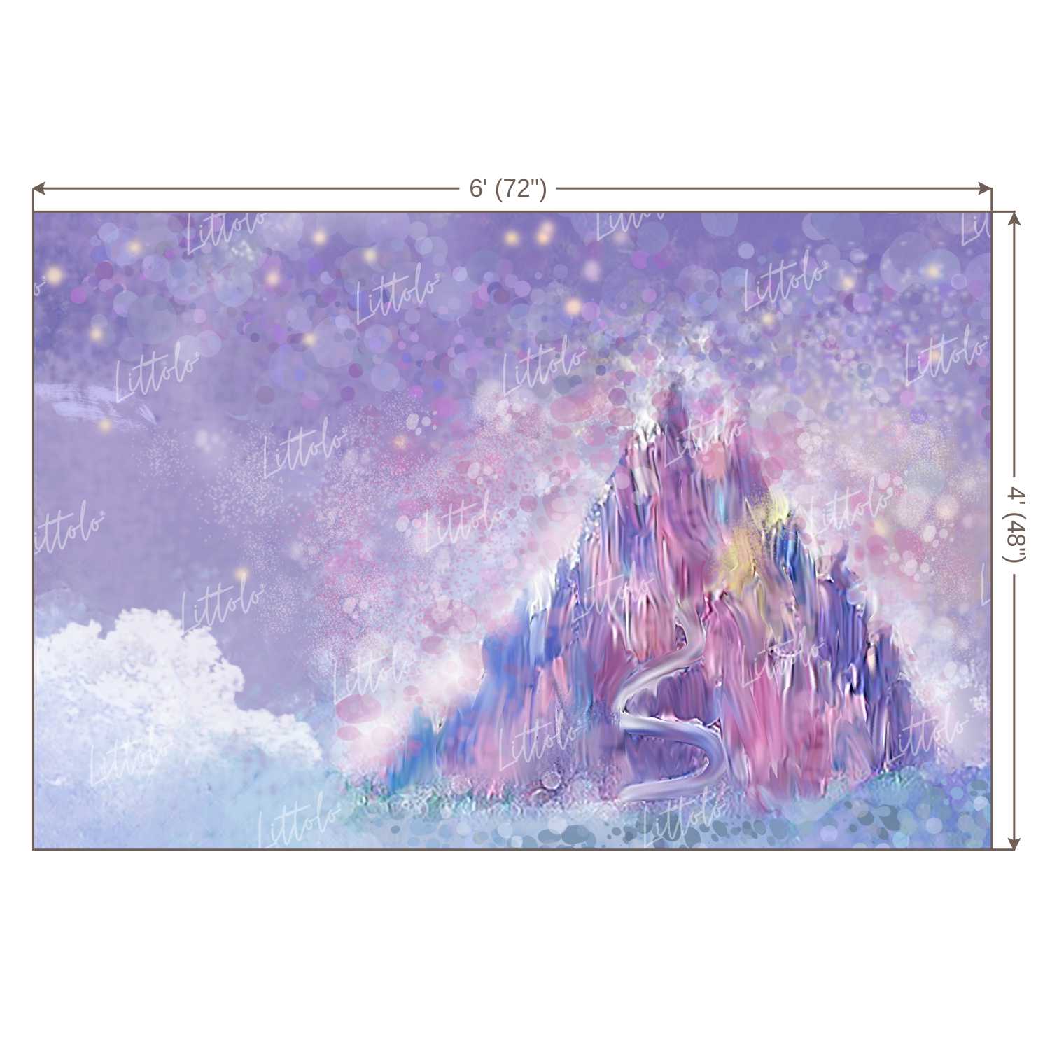 LB0106 Magical Land Castle Theme Backdrop