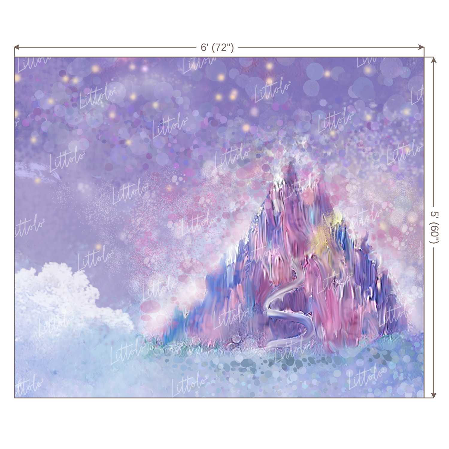 LB0106 Magical Land Castle Theme Backdrop