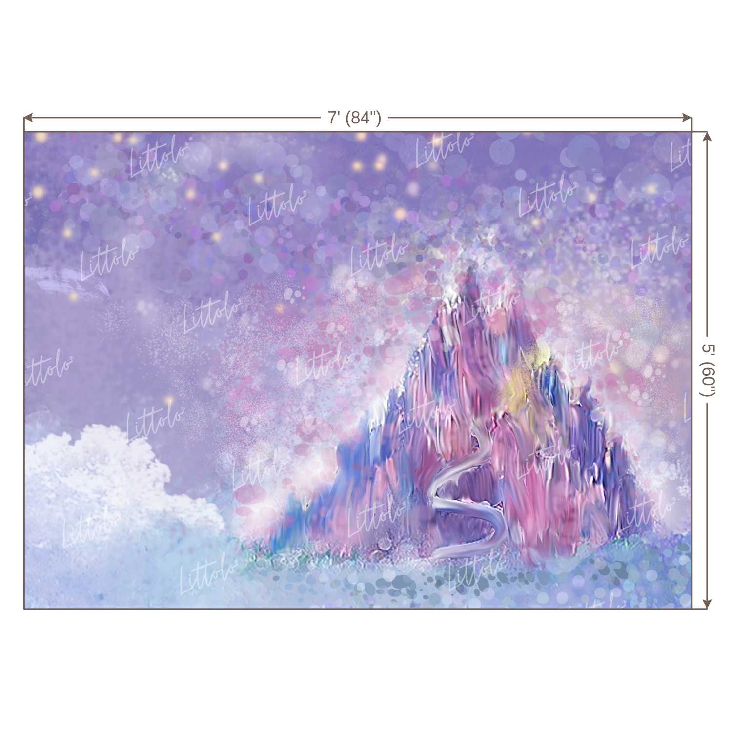 LB0106 Magical Land Castle Theme Backdrop