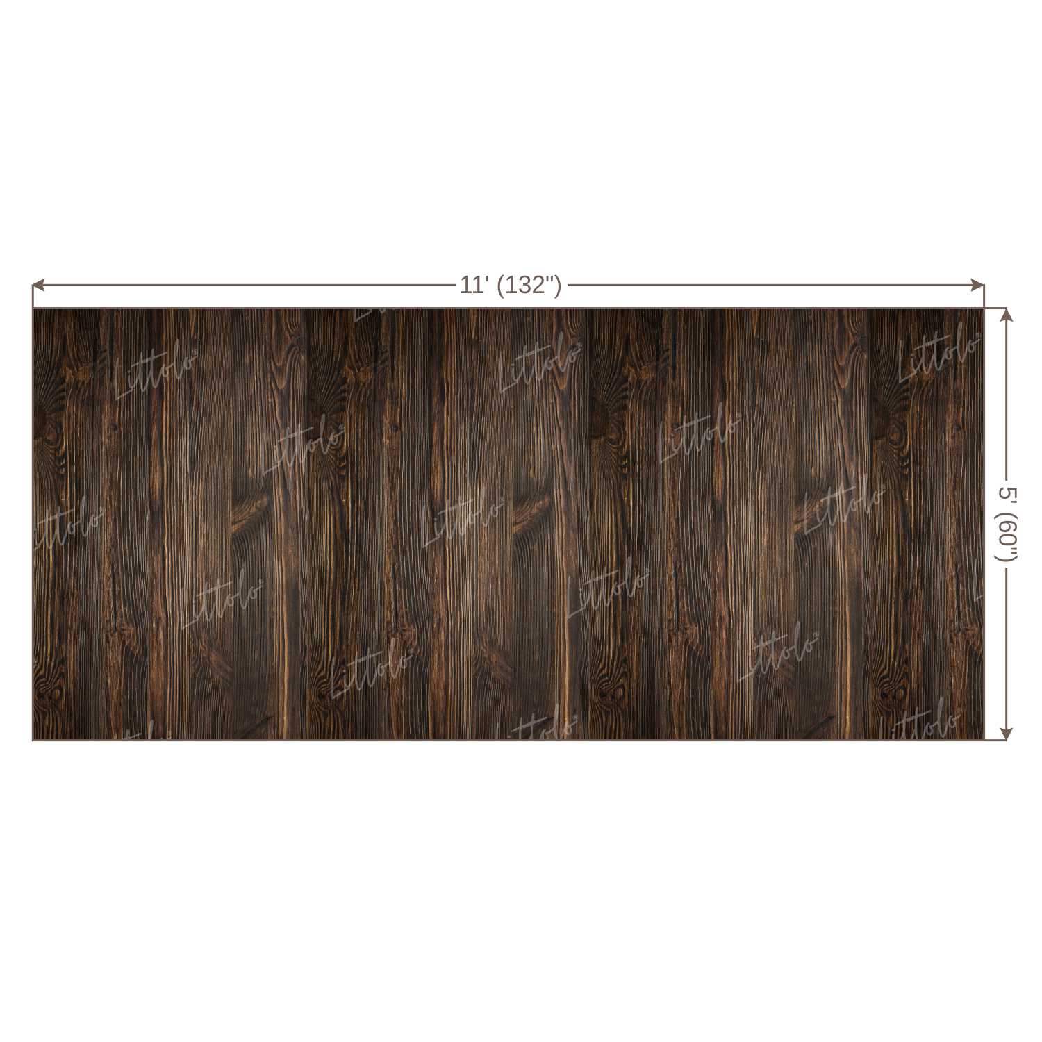 LB0126 Brown Planks Backdrop