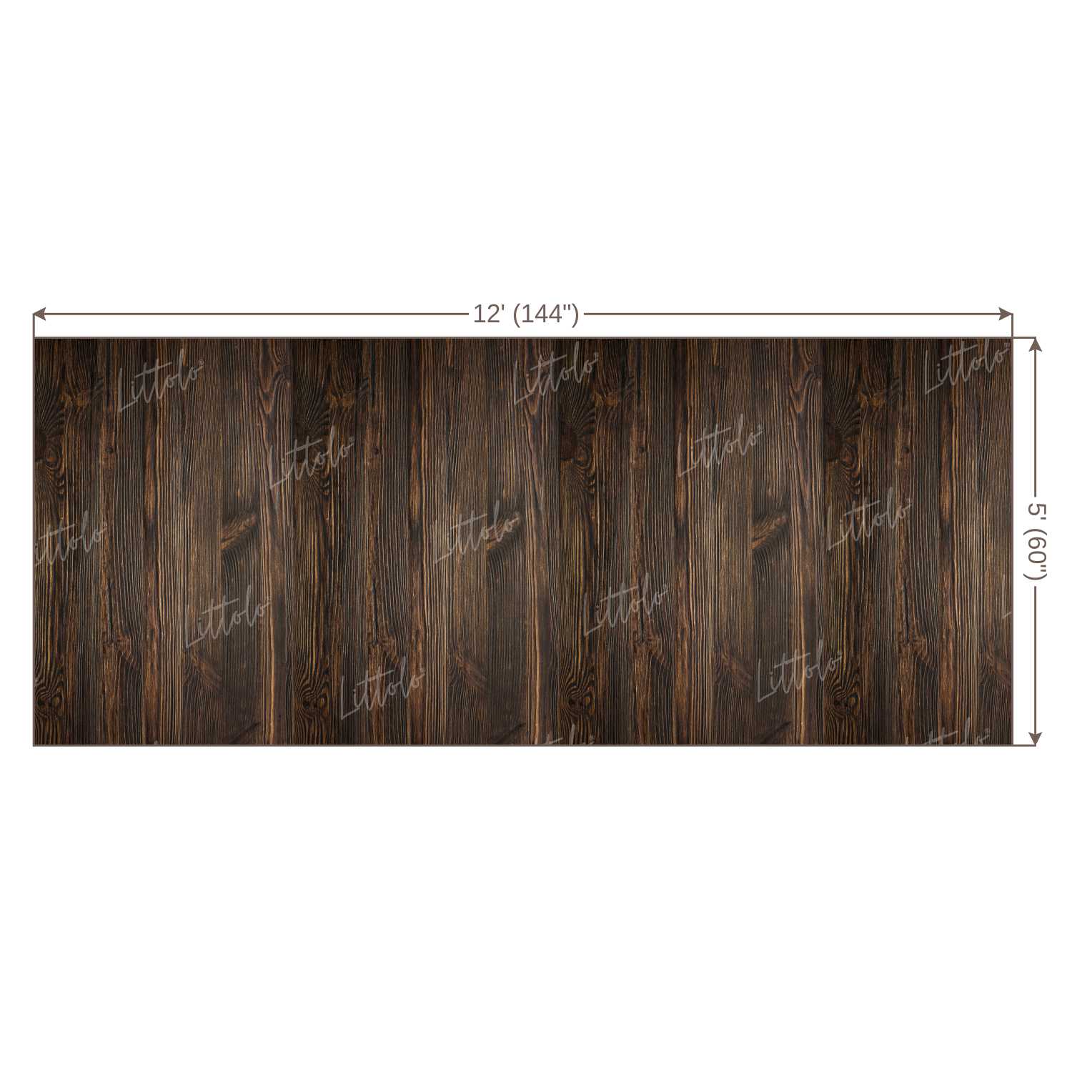 LB0126 Brown Planks Backdrop