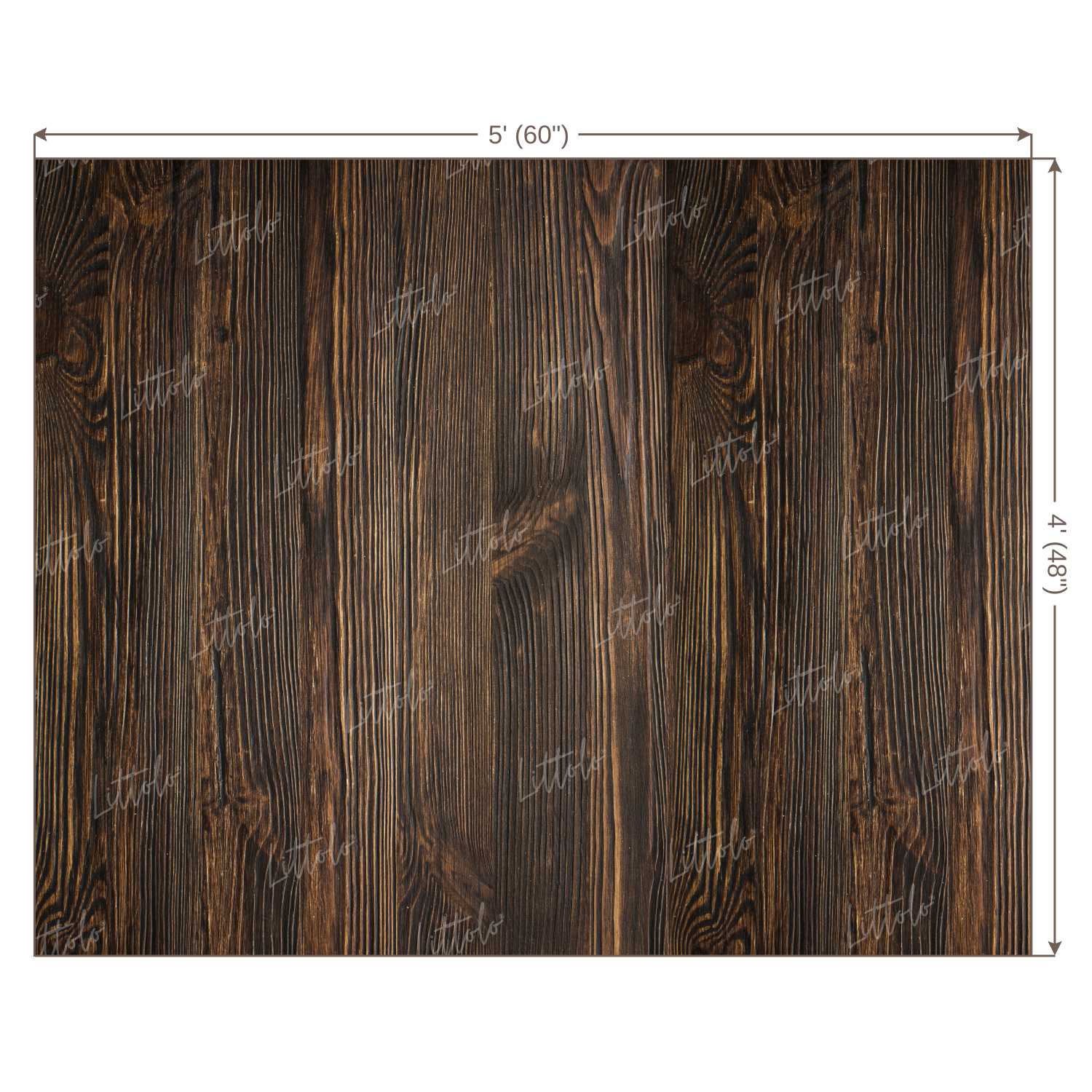 LB0126 Brown Planks Backdrop