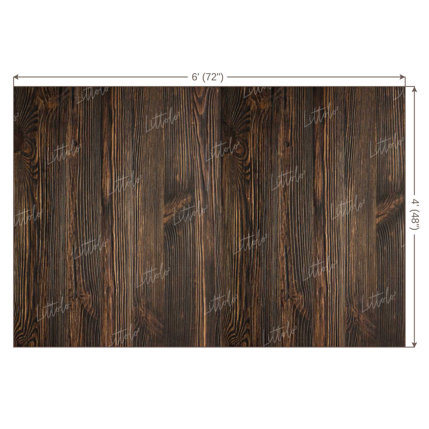 LB0126 Brown Planks Backdrop