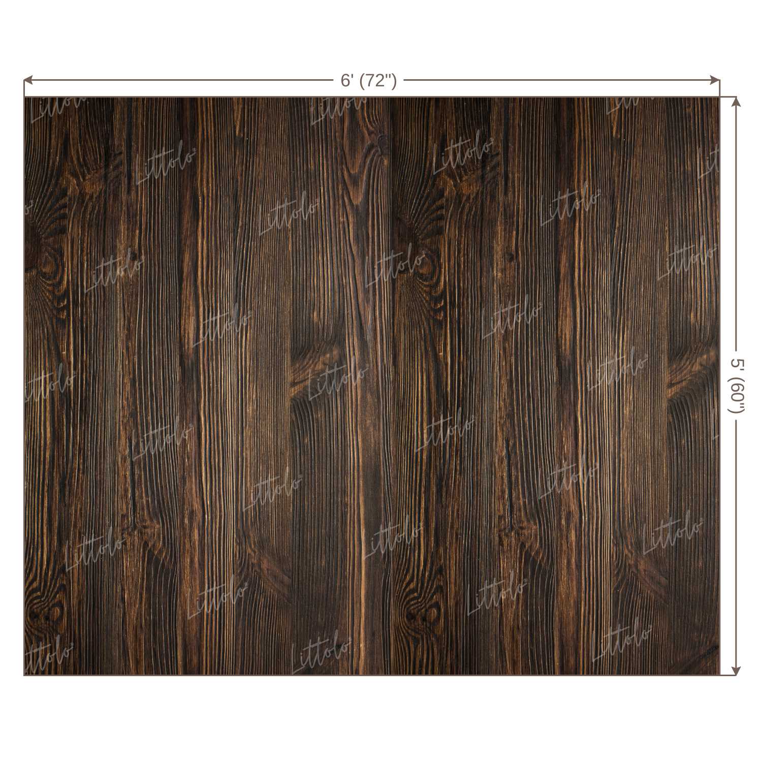 LB0126 Brown Planks Backdrop