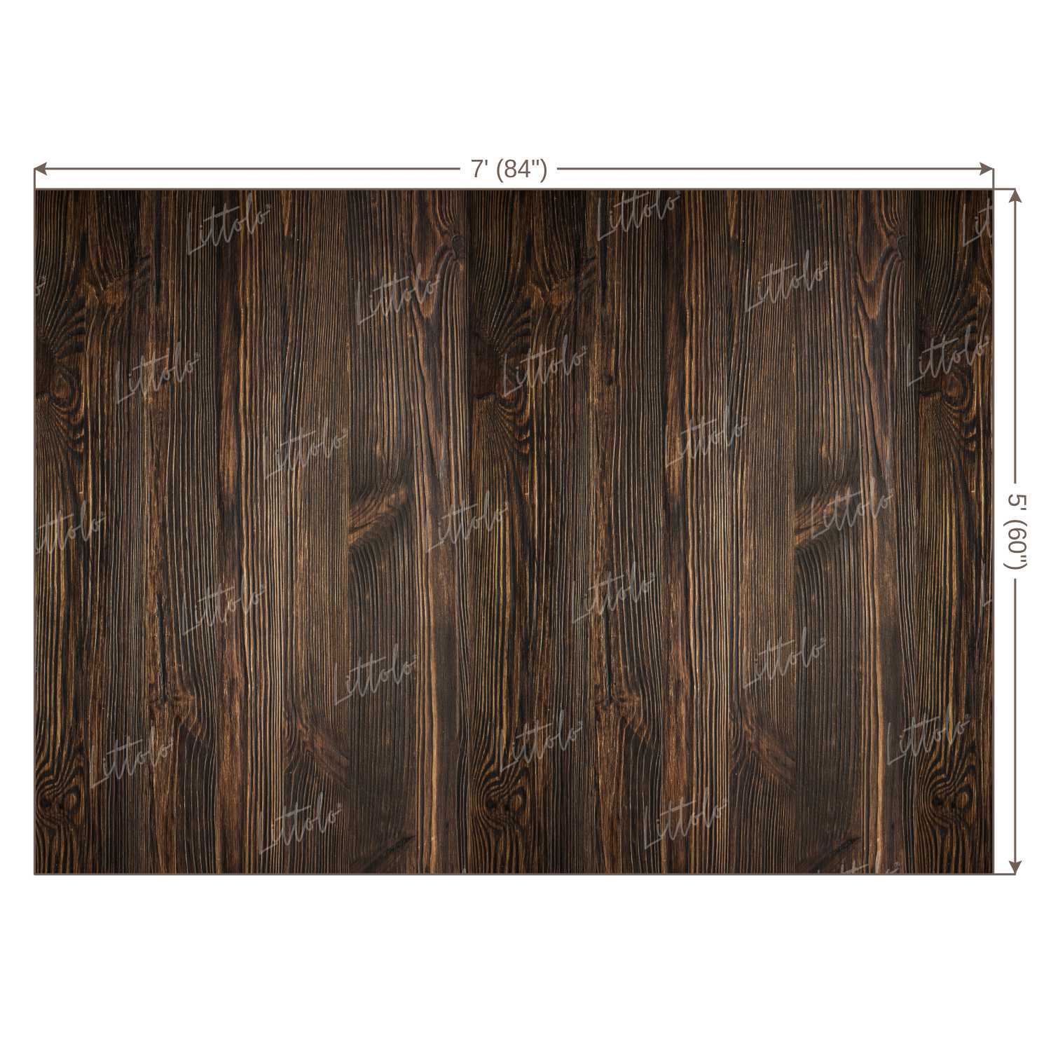 LB0126 Brown Planks Backdrop