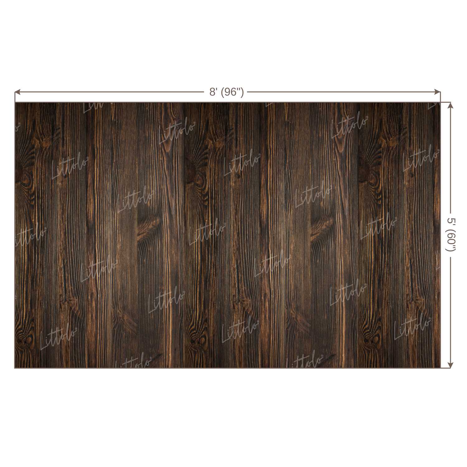 LB0126 Brown Planks Backdrop